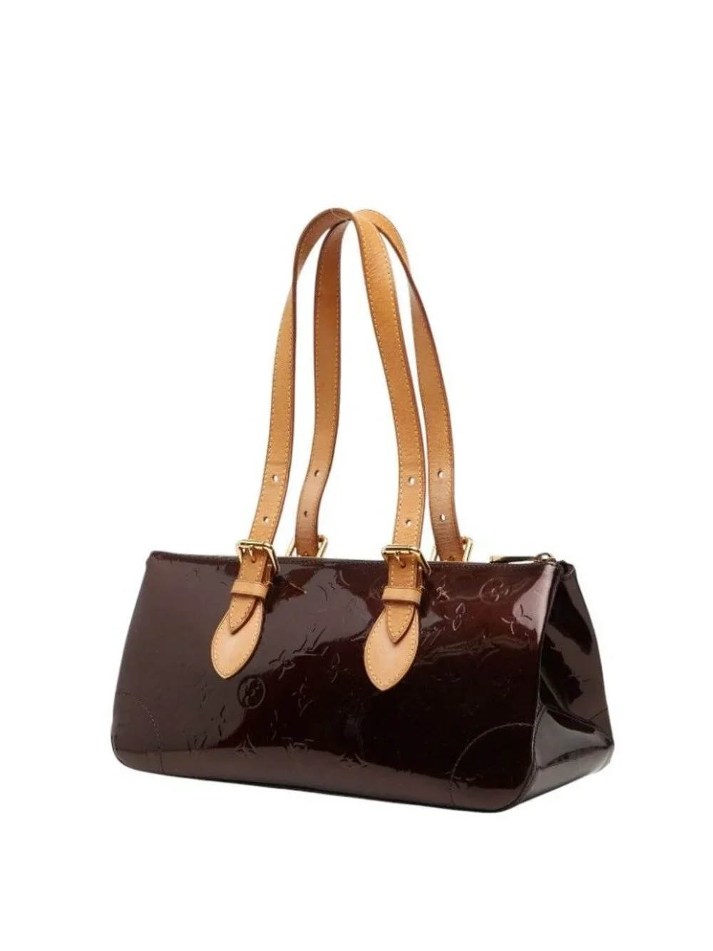 Louis Vuitton Monogram Vernis Rosewood Avenue Handbag Amarante Purple Patent